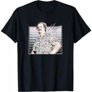 Stranger Things Hopper Hawaiian Background T Shirt